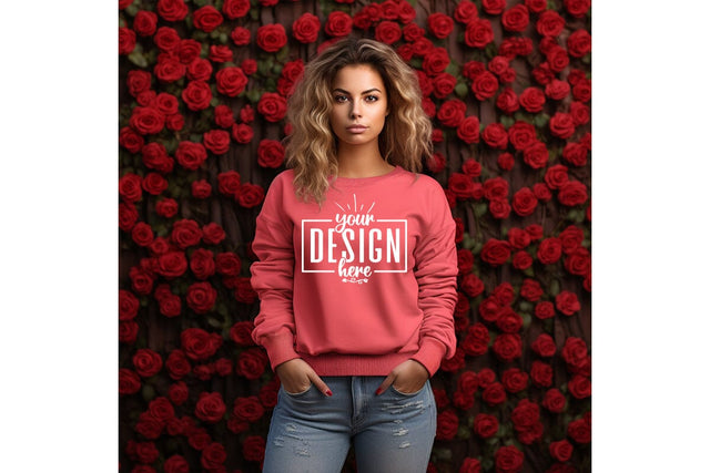 Gildan 18000 Rad Sweatshirt Mockup Mock Up Photo Craftlabsvg24 