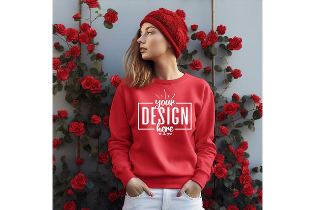 Gildan 18000 Sweatshirt Mockup Mock Up Photo Craftlabsvg24 