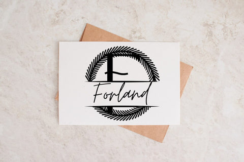 Gildemere Split Monogram Font Font Dm Letter Studio 