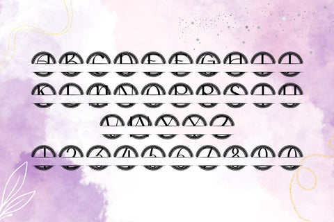 Gildemere Split Monogram Font Font Dm Letter Studio 