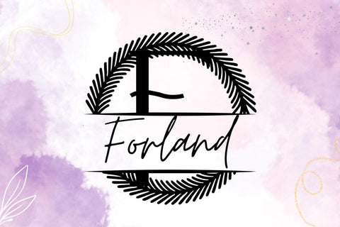 Gildemere Split Monogram Font Font Dm Letter Studio 