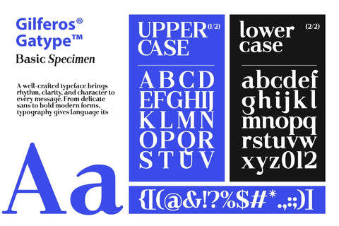 Gilferos Font gatype 