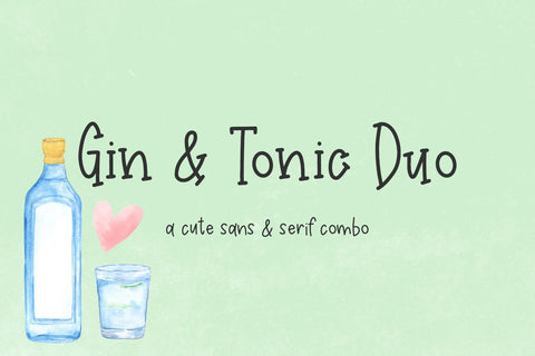 Gin & Tonic Duo Font Beck McCormick 