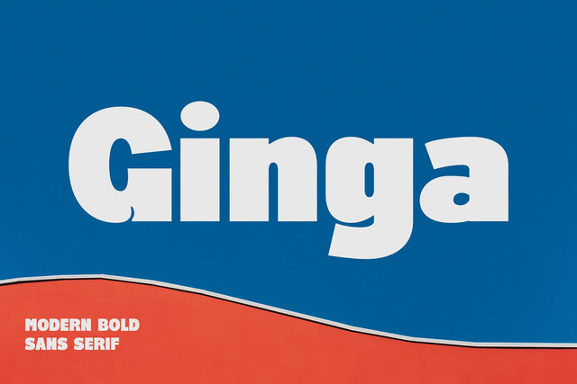 Ginga - Modern Bold Sans Serif Font studioalmeera 