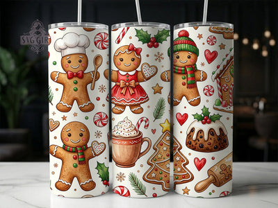 Gingerbread Bakery 20oz Tumbler, Gingerbread Bakery, Bakery Tumbler, Gingerbread Tumbler, 20oz Tumbler, Christmas Tumbler, Holiday Bakery, Tumbler Wrap Sublimation SvggirlplusArt 