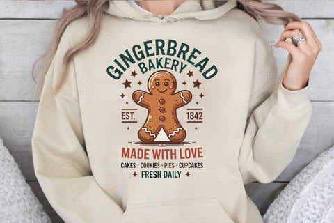 gingerbread bakery made with love cakes cookies pies cupcakes fresh daily SVG Angelina750 
