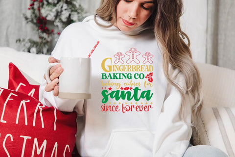 Gingerbread baking co baking cookies for santa since forever SVG Angelina750 