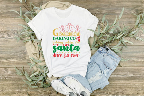 Gingerbread baking co baking cookies for santa since forever SVG Angelina750 
