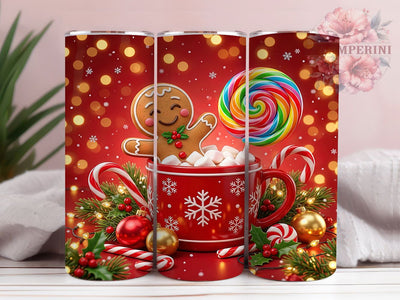 Gingerbread Cocoa 20oz Tumbler, Gingerbread Cocoa, Cocoa Tumbler, Gingerbread Tumbler, 20oz Tumbler, Christmas Tumbler, Holiday Tumbler, Tumbler Wrap Sublimation Li Zamperini 