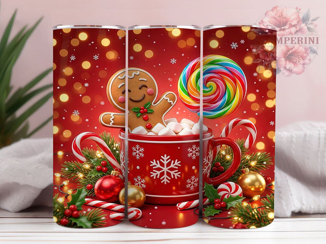 Gingerbread Cocoa 20oz Tumbler, Gingerbread Cocoa, Cocoa Tumbler, Gingerbread Tumbler, 20oz Tumbler, Christmas Tumbler, Holiday Tumbler, Tumbler Wrap Sublimation Li Zamperini 
