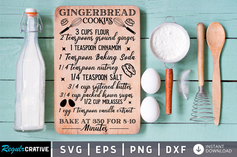 Gingerbread cookies 3 cups Svg Design SVG Regulrcrative 