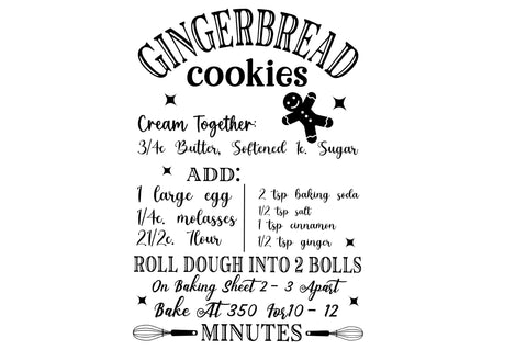 Gingerbread cookies cream Svg Design SVG Regulrcrative 