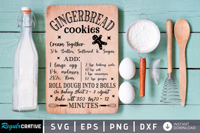 Gingerbread cookies cream Svg Design SVG Regulrcrative 