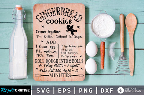Gingerbread cookies cream Svg Design SVG Regulrcrative 