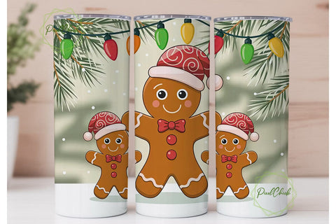 Gingerbread Family Christmas Tumbler Sublimation PixelChick 