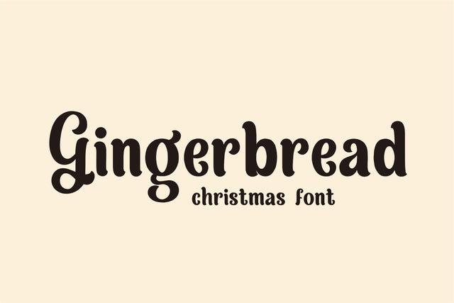 Gingerbread Font Mozarella 