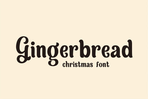 Gingerbread Font Mozarella 