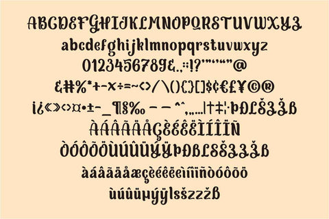 Gingerbread Font Mozarella 