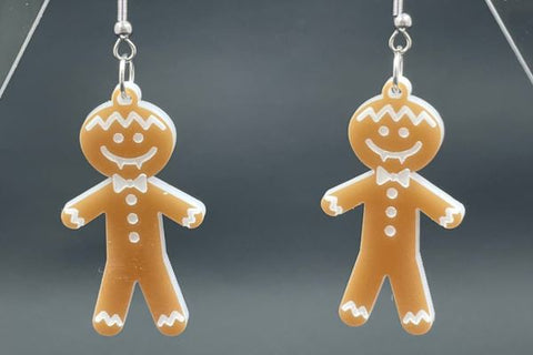 Gingerbread Halloween Earring Bundle Laser SVG Bundle SVG Crafting With Brenna 