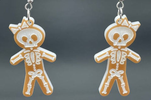 Gingerbread Halloween Earring Bundle Laser SVG Bundle SVG Crafting With Brenna 