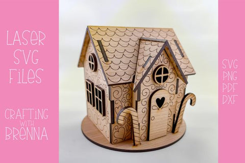 Gingerbread House Laser SVG files SVG Crafting With Brenna 