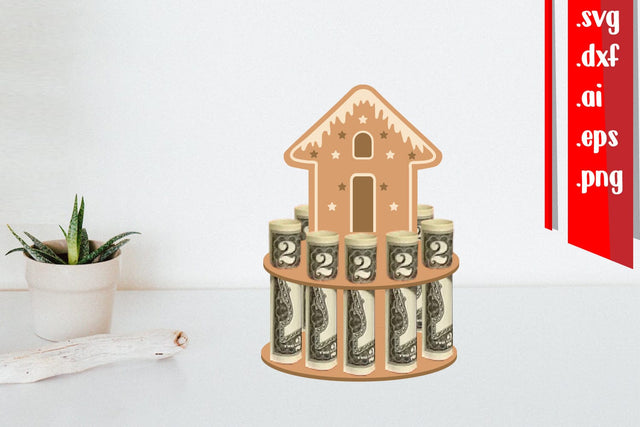 Gingerbread House Money Cake | Christmas Money Cake 3D Paper zafrans studio 