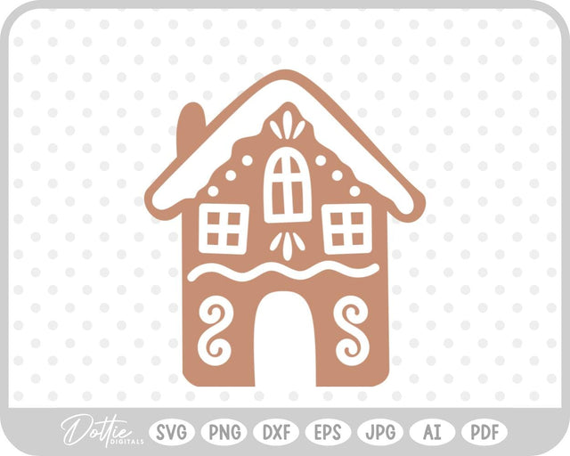 Gingerbread House SVG DottieDigitals 