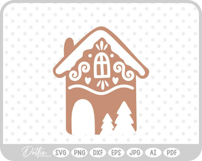 Gingerbread House SVG DottieDigitals 