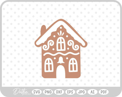 Gingerbread House SVG DottieDigitals 