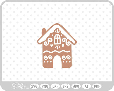 Gingerbread House SVG DottieDigitals 