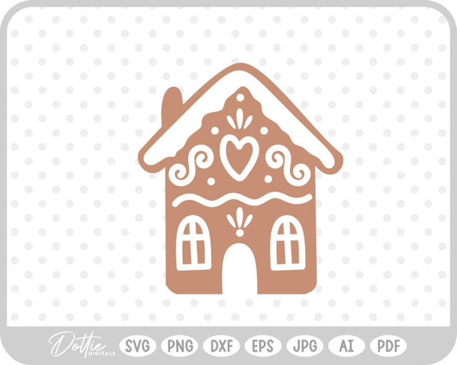 Gingerbread House SVG DottieDigitals 