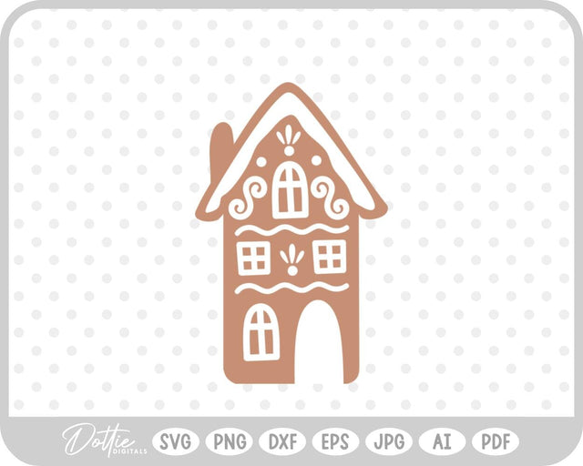 Gingerbread House SVG DottieDigitals 
