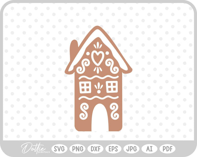 Gingerbread House SVG DottieDigitals 