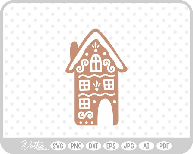 Gingerbread House SVG DottieDigitals 