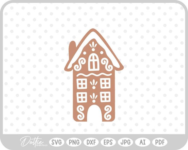 Gingerbread House SVG DottieDigitals 