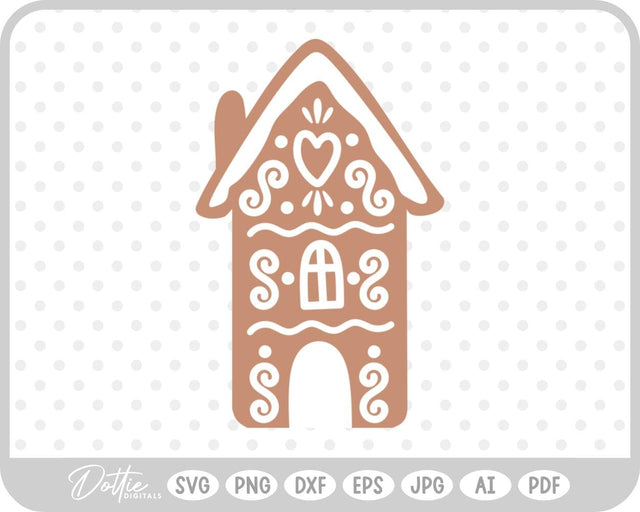 Gingerbread House SVG DottieDigitals 