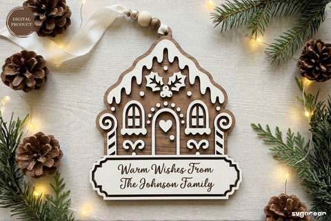 Gingerbread Houses Ornament SVG Bundle SVG SvgOcean 