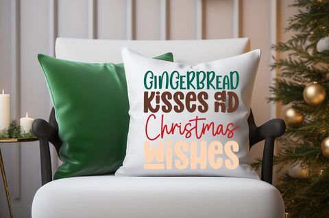Gingerbread kisses and christmas Svg Design SVG Regulrcrative 
