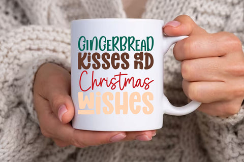 Gingerbread kisses and christmas Svg Design SVG Regulrcrative 