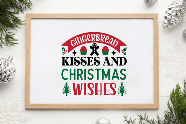Gingerbread Kisses And Christmas Wishes SVG Angelina750 