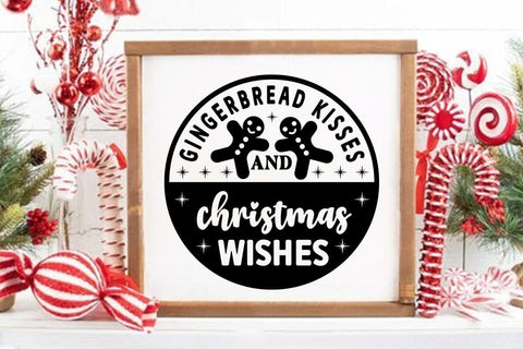 Gingerbread kisses and christmas wishes SVG Angelina750 
