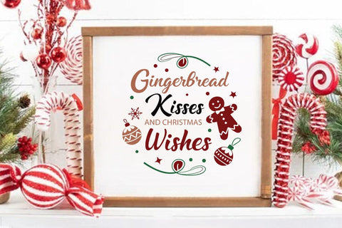 Gingerbread kisses and christmas wishes SVG Angelina750 