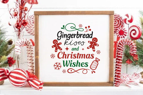 Gingerbread kisses and christmas wishes SVG Angelina750 