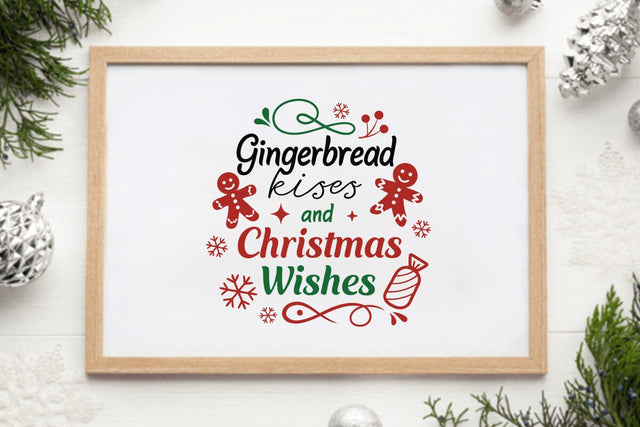 Gingerbread kisses and christmas wishes SVG Angelina750 
