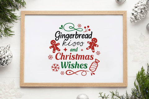 Gingerbread kisses and christmas wishes SVG Angelina750 