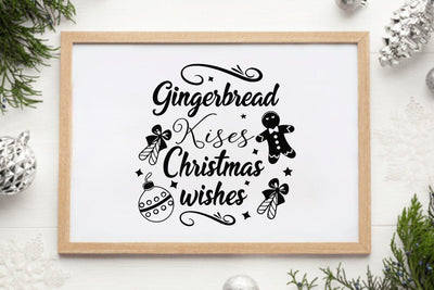 Gingerbread kisses and christmas wishes SVG Angelina750 