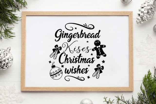 Gingerbread kisses and christmas wishes SVG Angelina750 