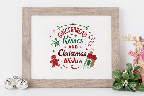 Gingerbread kisses and christmas wishes SVG Angelina750 