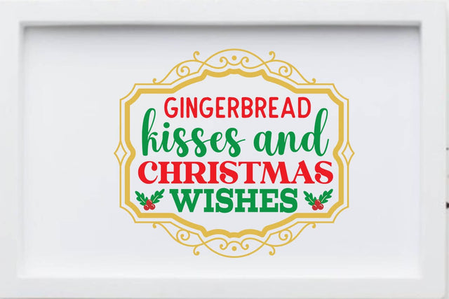 Gingerbread kisses and christmas wishes SVG Angelina750 
