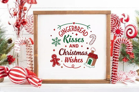 Gingerbread kisses and christmas wishes SVG Angelina750 